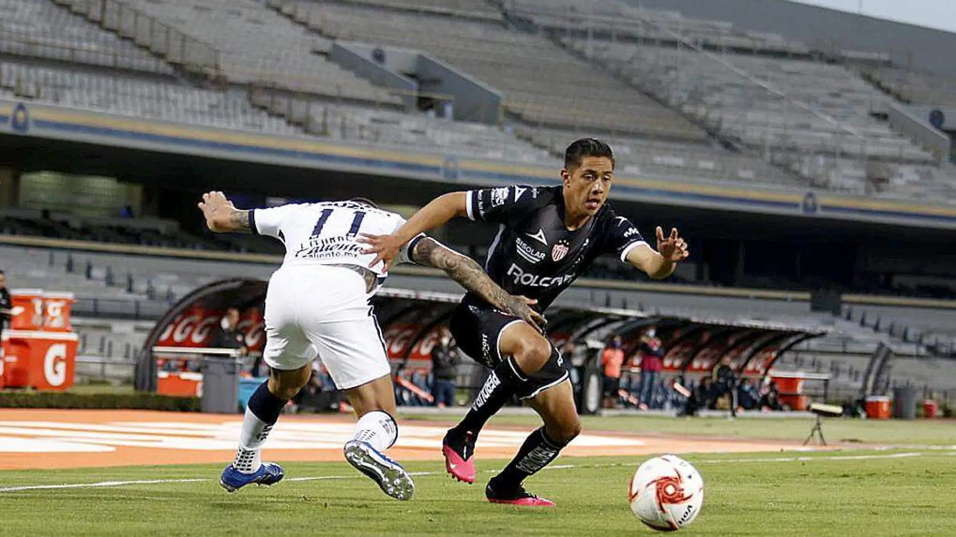 Jugadores Pumas vs Necaxa